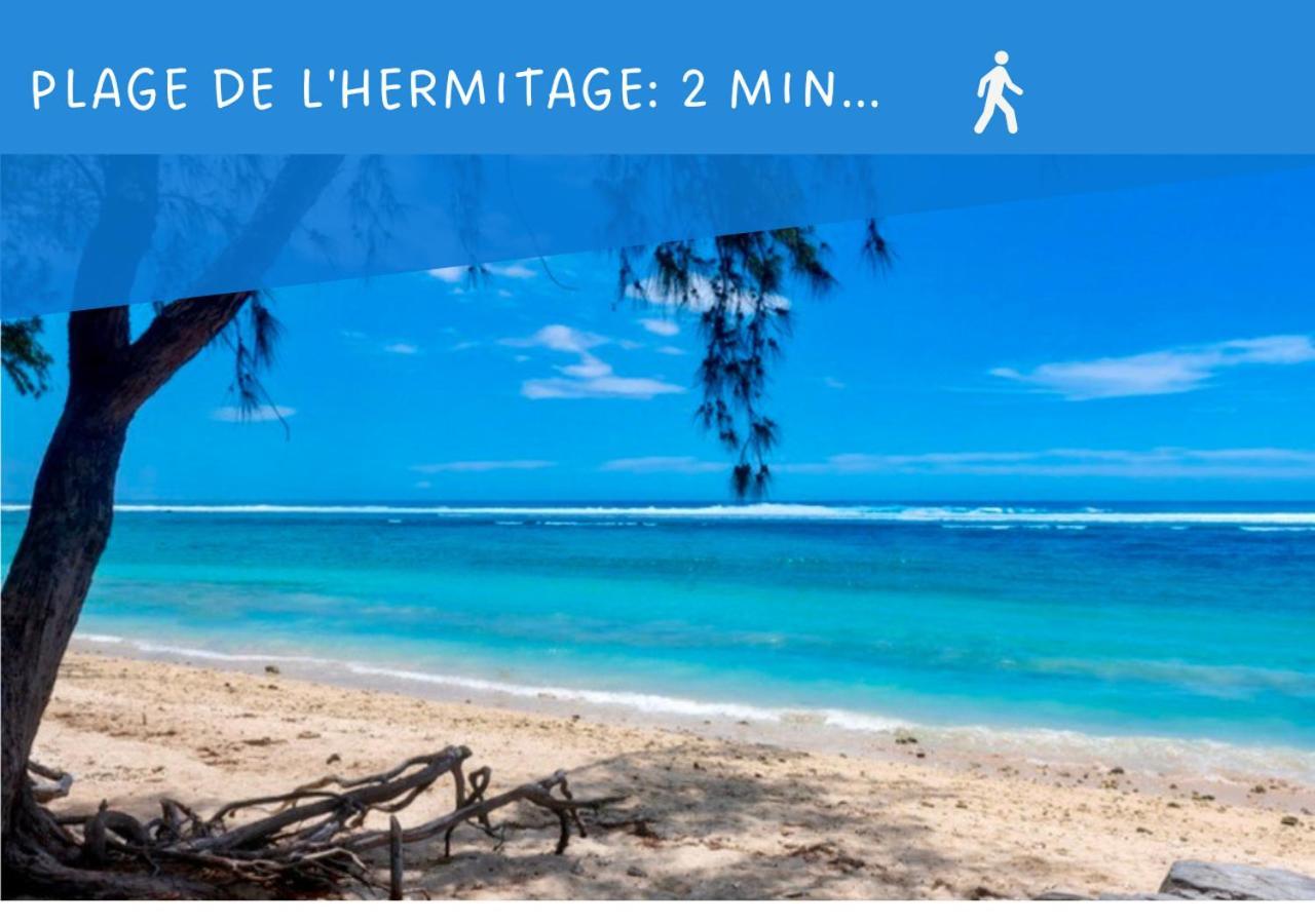 L'Hermitage - Appartement T3 En Bord De Plage Filaos 외부 사진